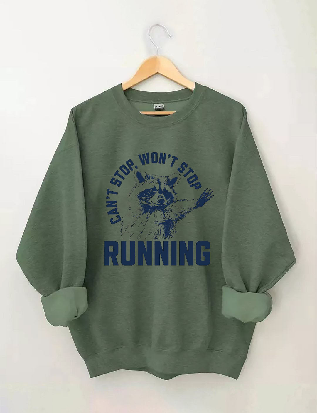 Can't Stop Running Funny Sweatshirt