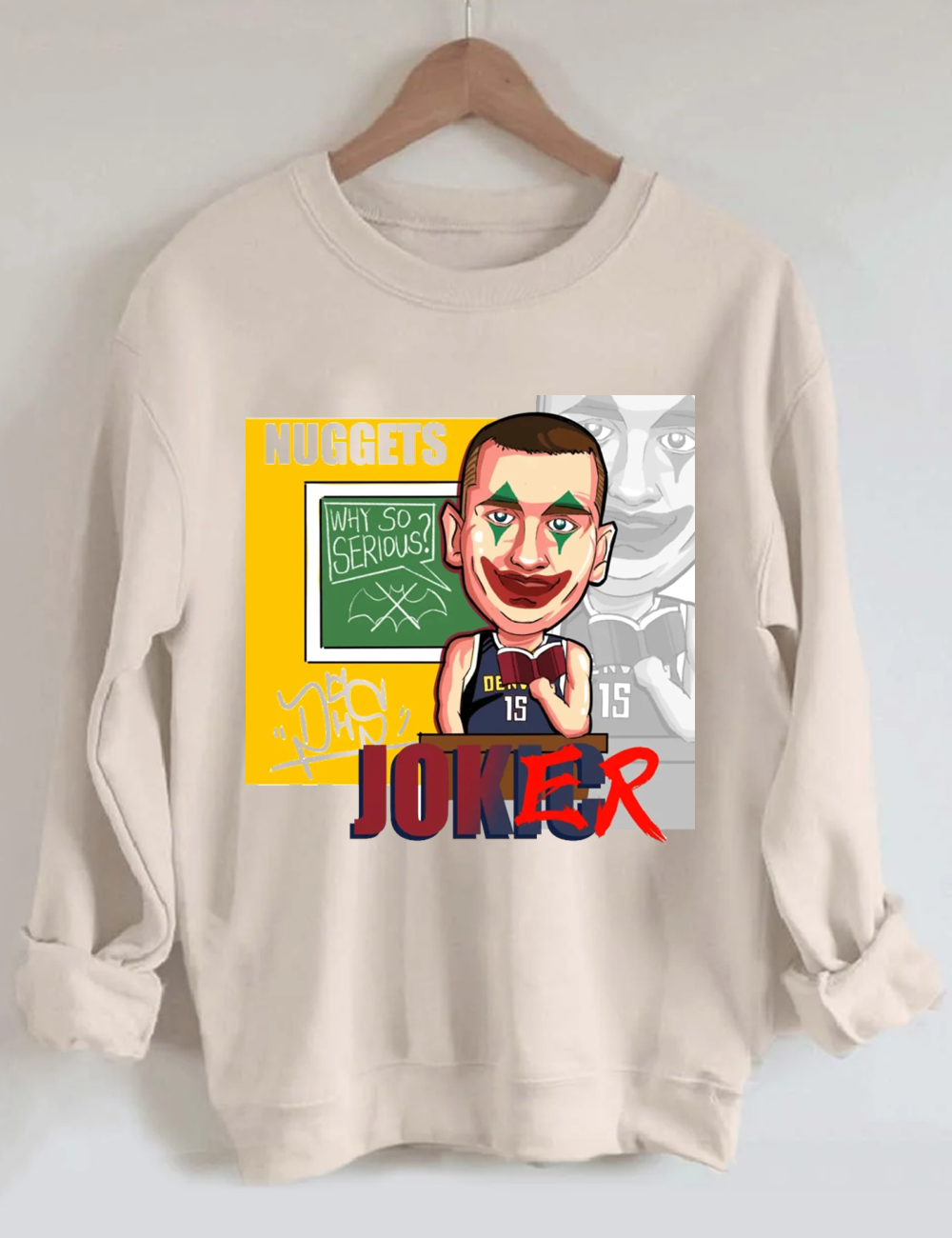Funny Jokic Nuggets Basketball Sweatshirt