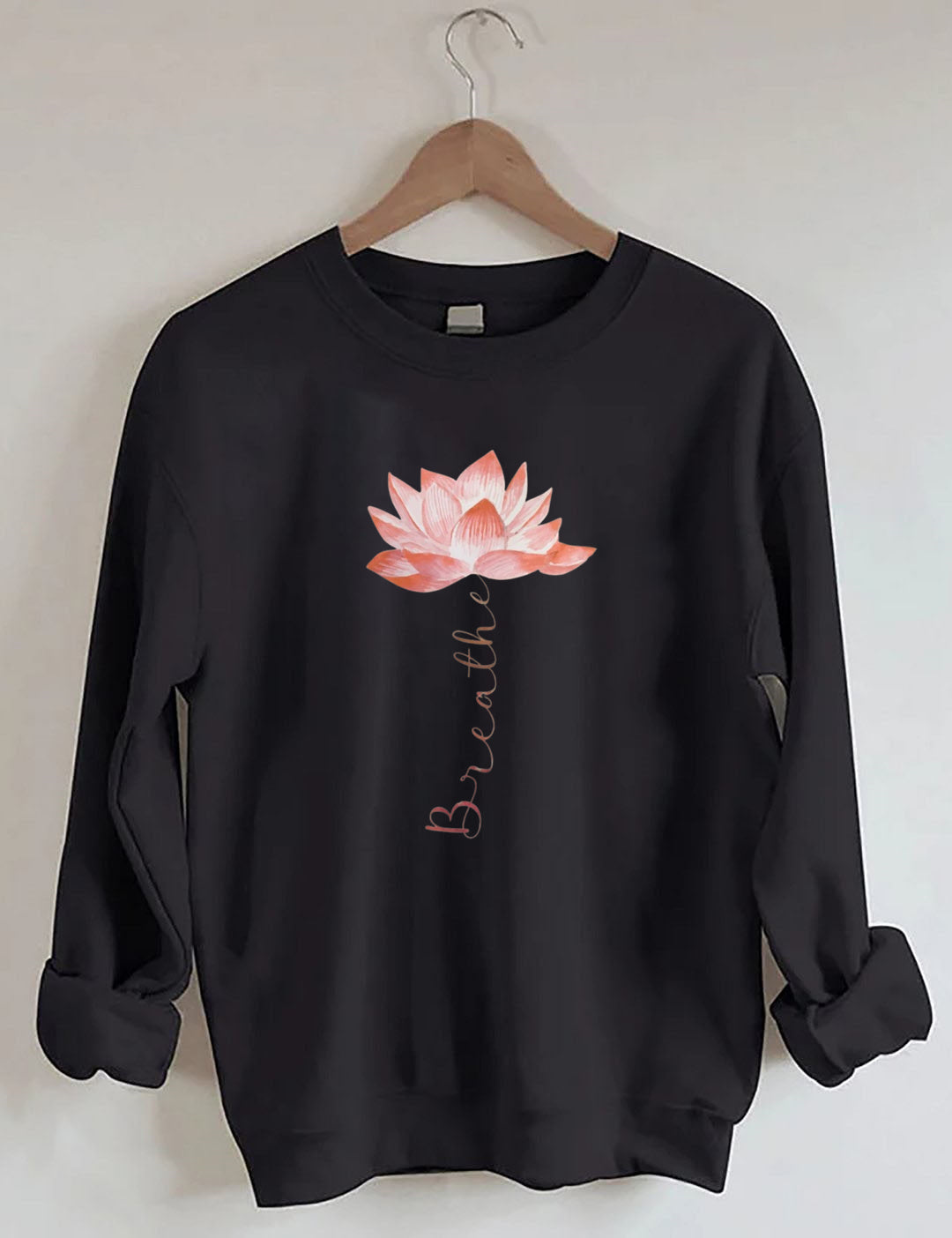 Lotus Flower Breathe Yoga Sweatshirt