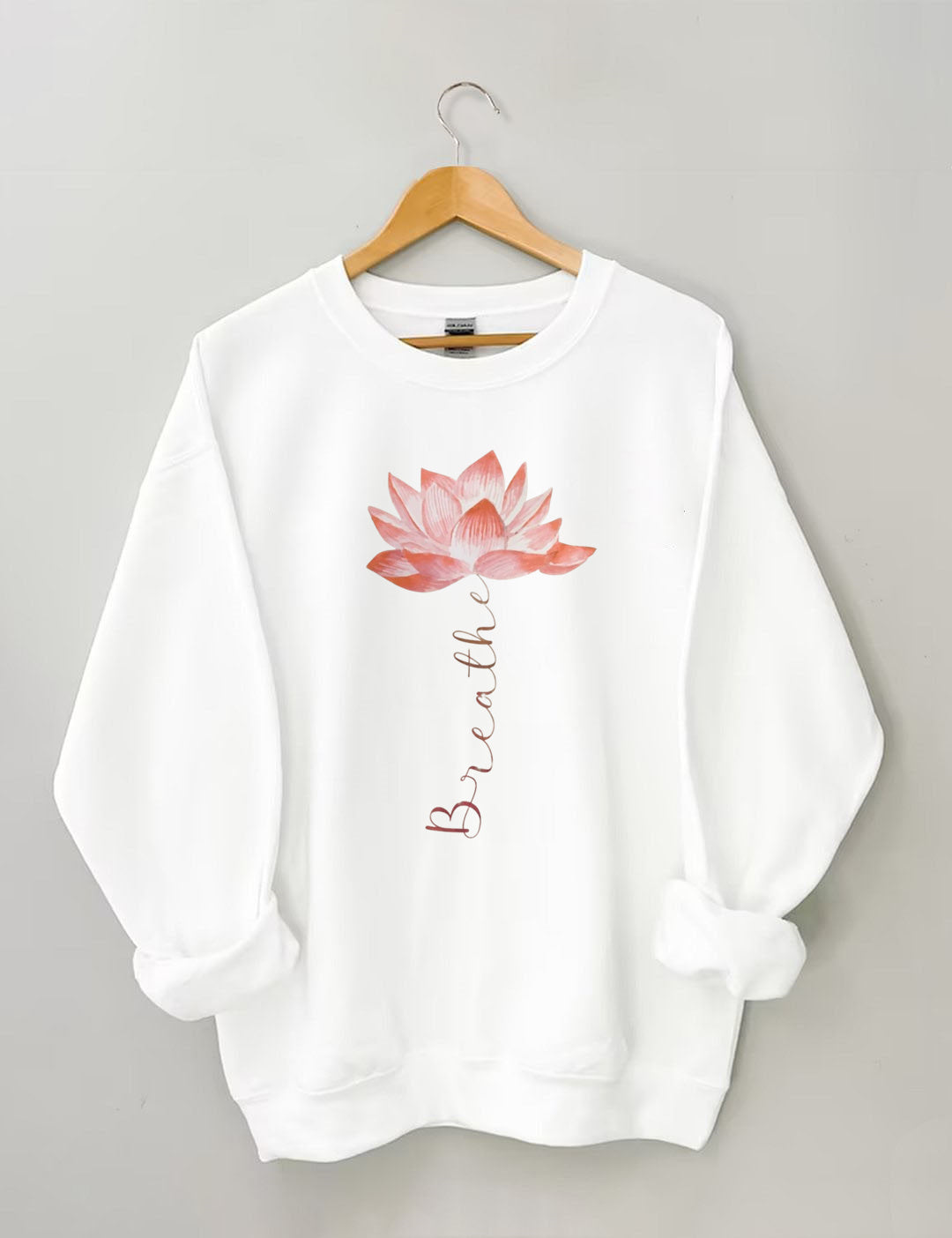 Lotus Flower Breathe Yoga Sweatshirt