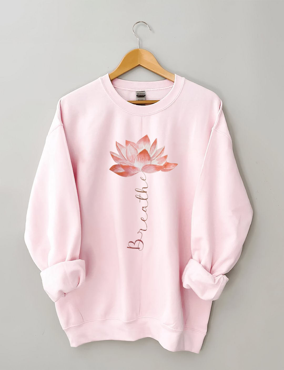 Lotus Flower Breathe Yoga Sweatshirt
