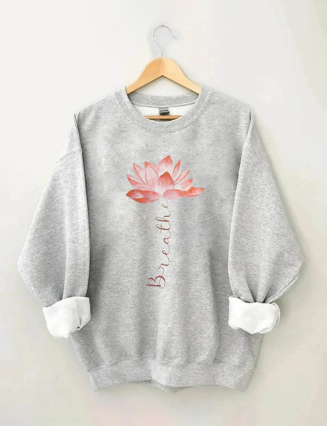 Lotus Flower Breathe Yoga Sweatshirt