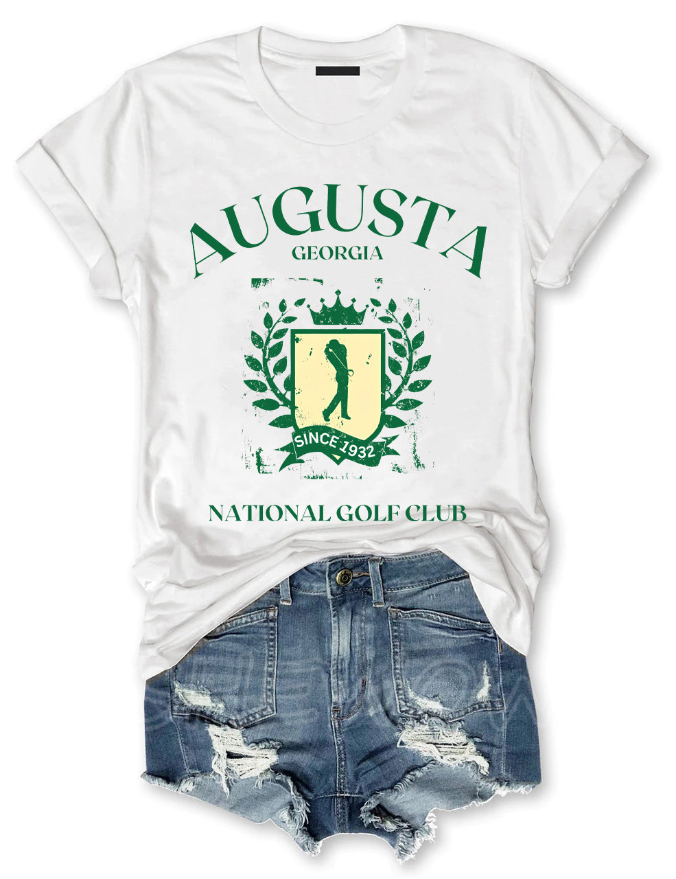 Vintage Augusta Georgia National Golf Club With Golfer T-shirt