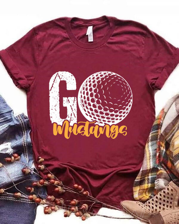 GO Golf Mustangs T-shirt