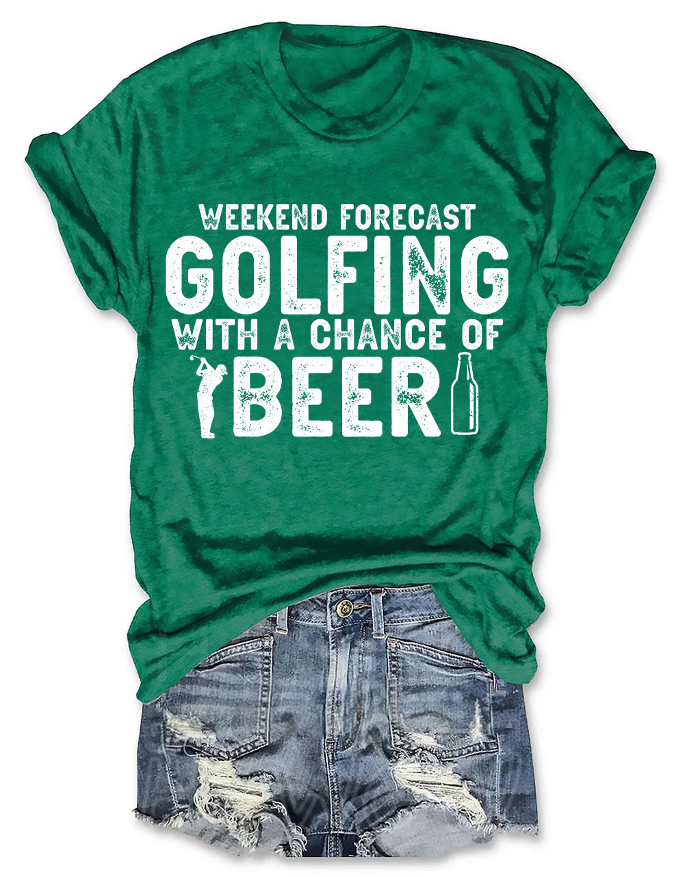 Weekend Forecast Golfing T-shirt