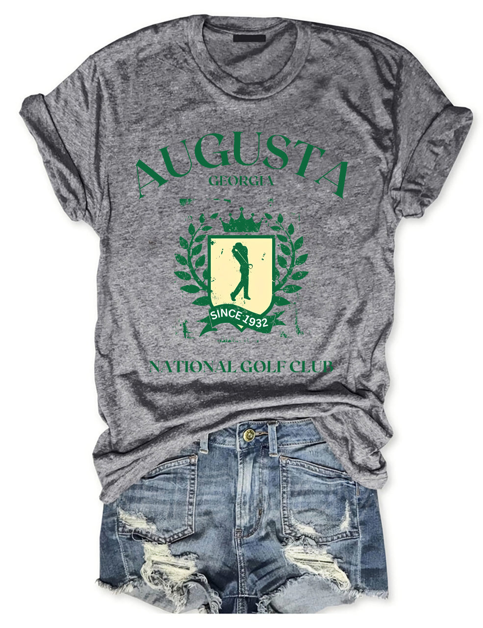 Vintage Augusta Georgia National Golf Club With Golfer T-shirt