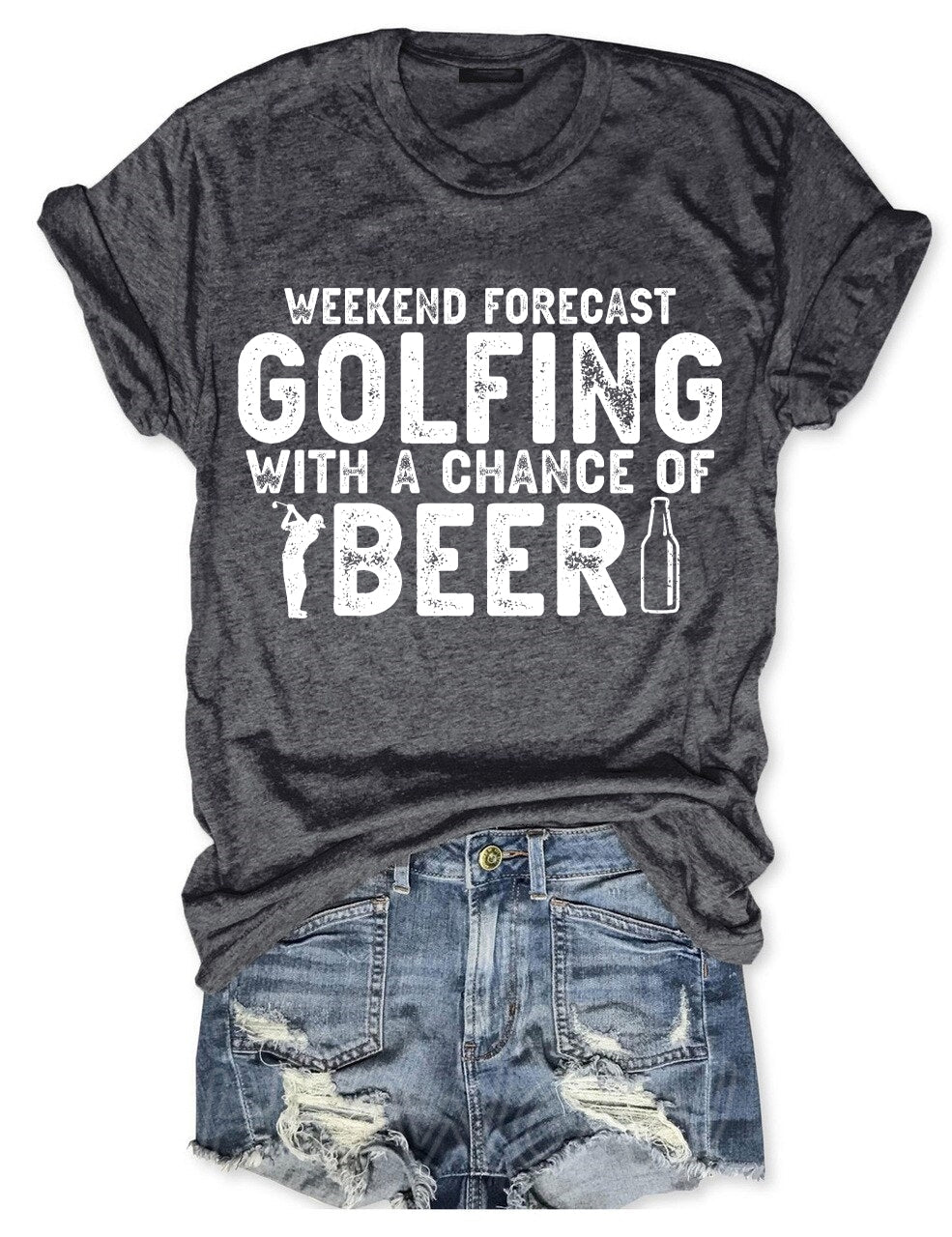 Weekend Forecast Golfing T-shirt
