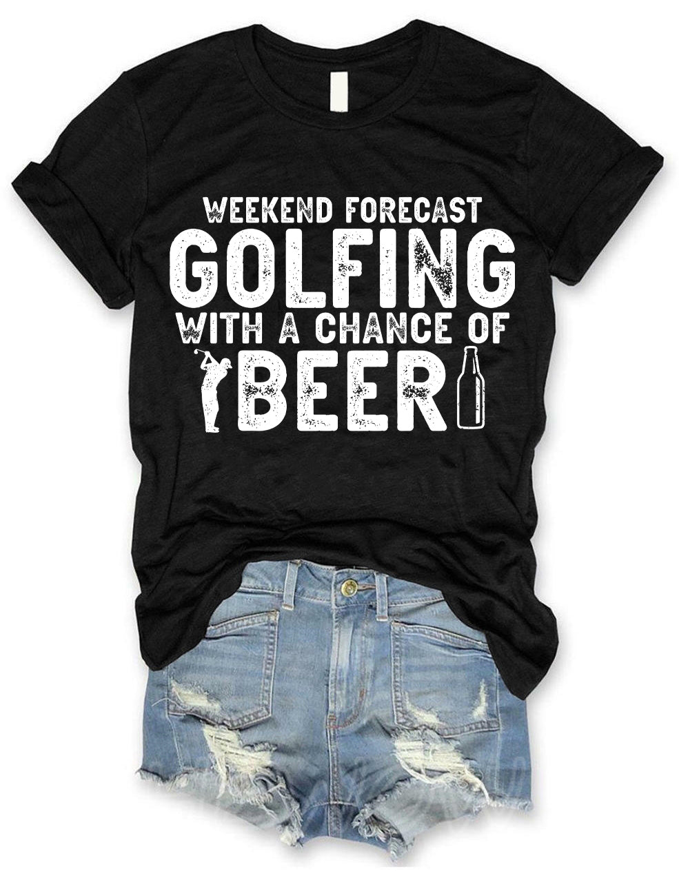 Weekend Forecast Golfing T-shirt