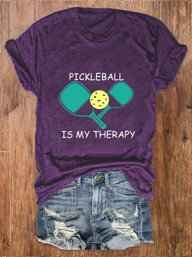 Women's pickleball is my therapy casual T-shirt