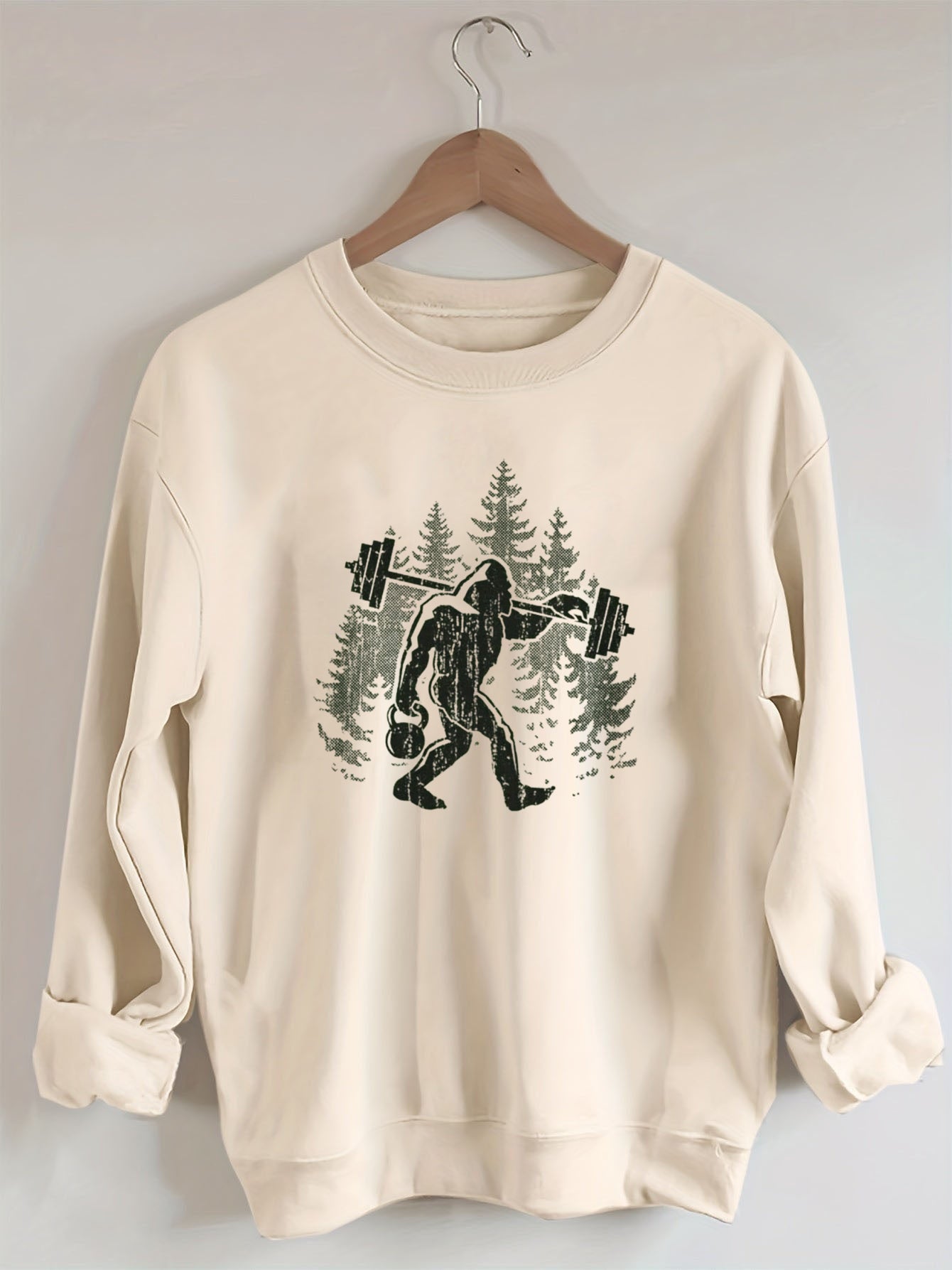 Bigfoot Weight Lifting Gym Sweatshirt