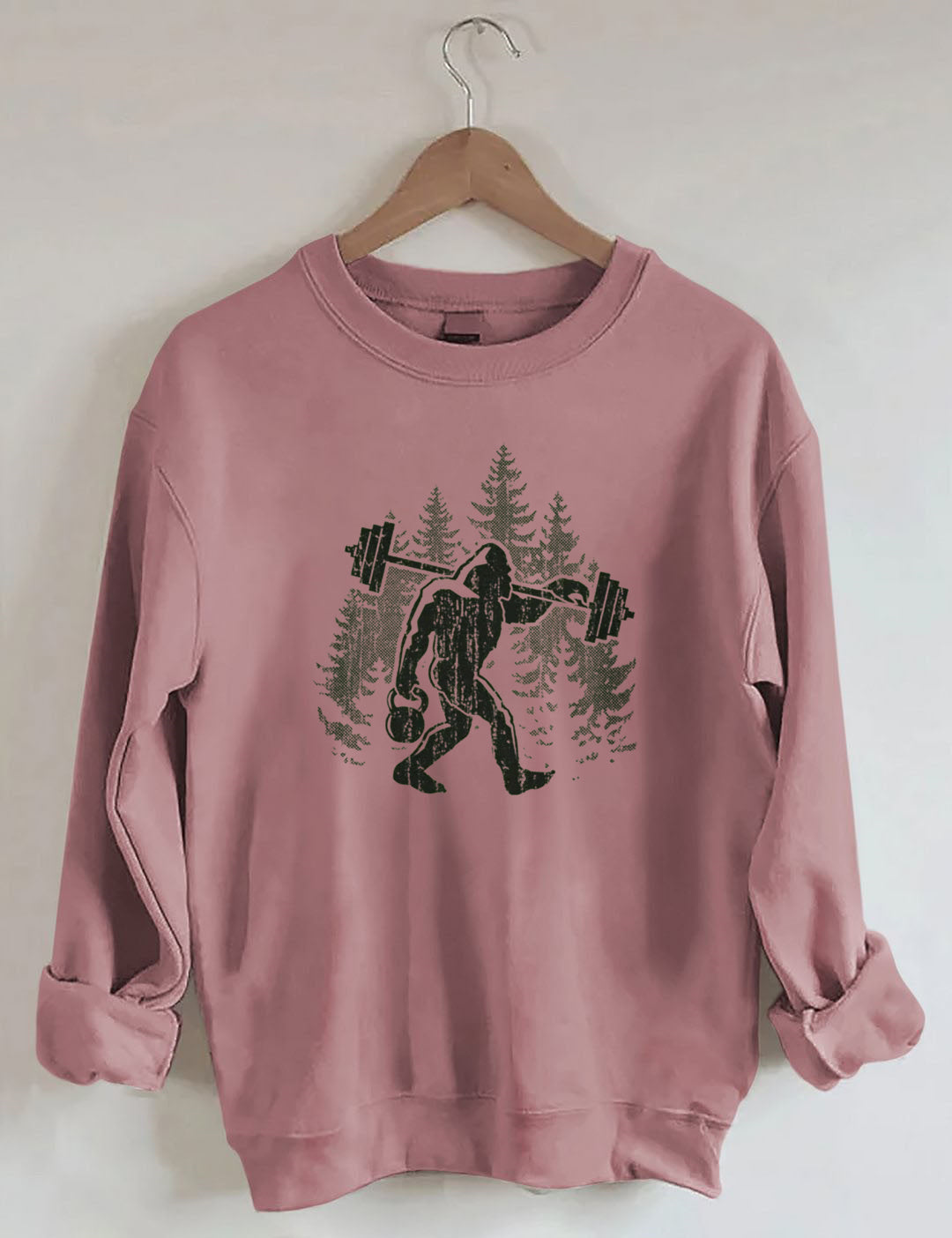 Bigfoot Weight Lifting Gym Sweatshirt