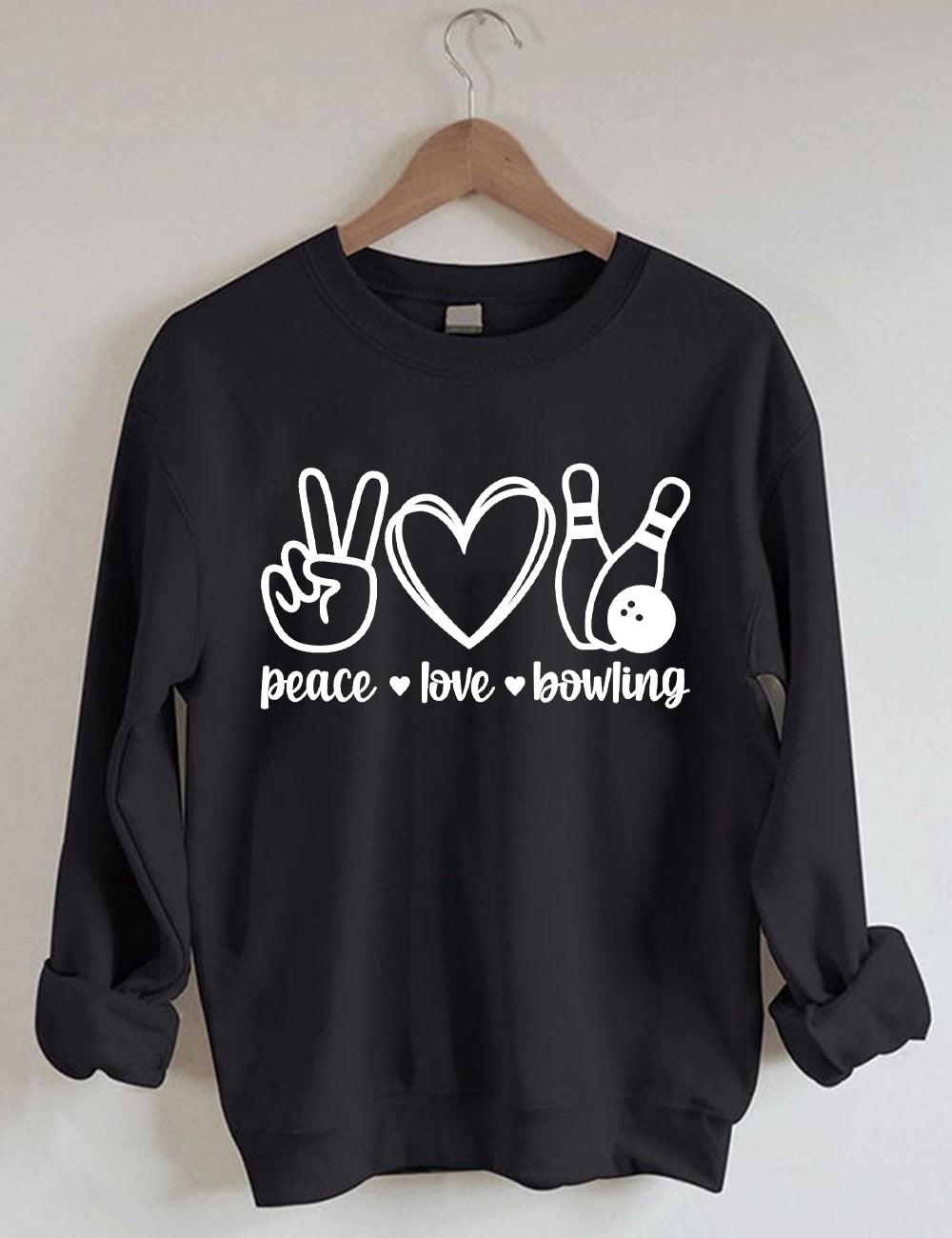 Peace Love Bowling Sweatshirt