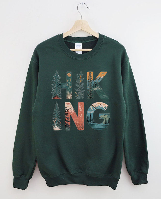 Hiking Mountains Adventure Outdoors Sweatshirt