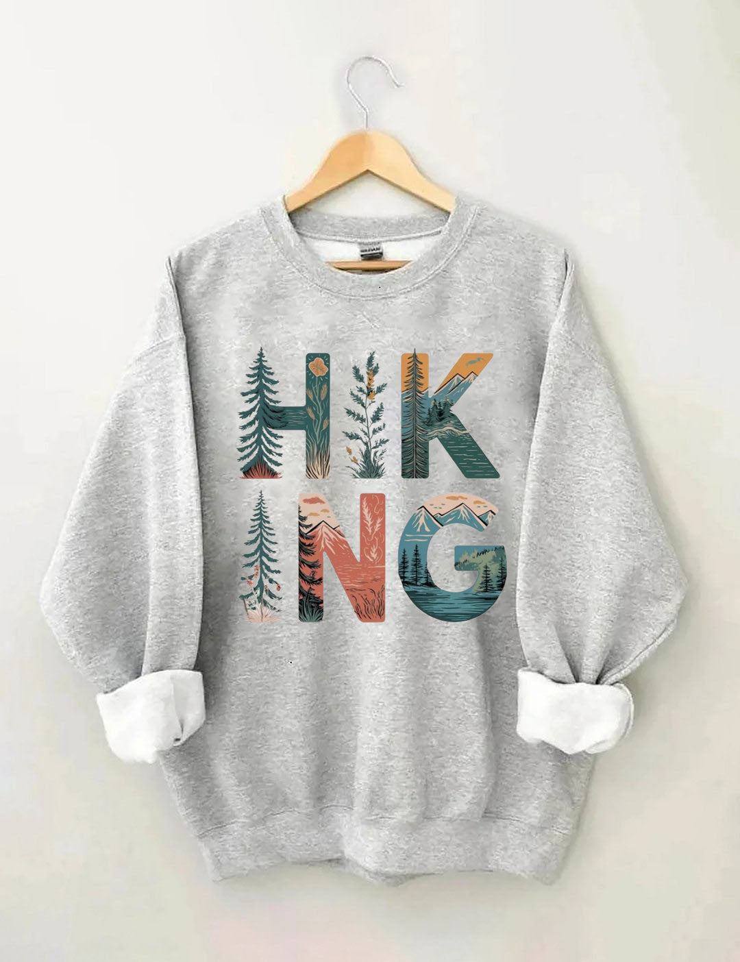 Hiking Mountains Adventure Outdoors Sweatshirt