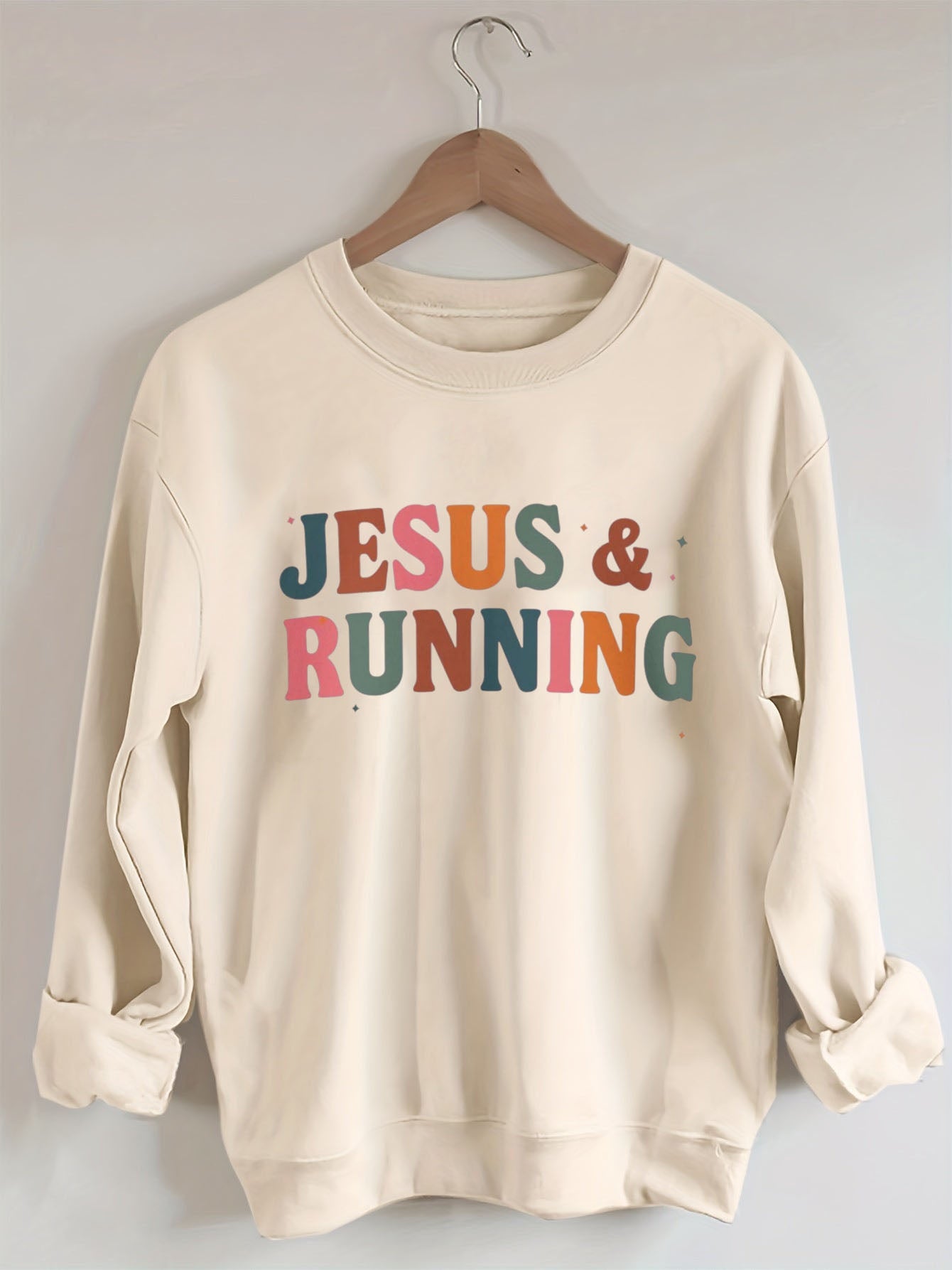 Jesus Running Marathoner Sweatshirt
