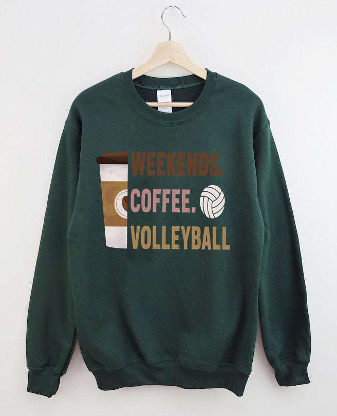 Weekend Coffee Volleyball Sweatshirt