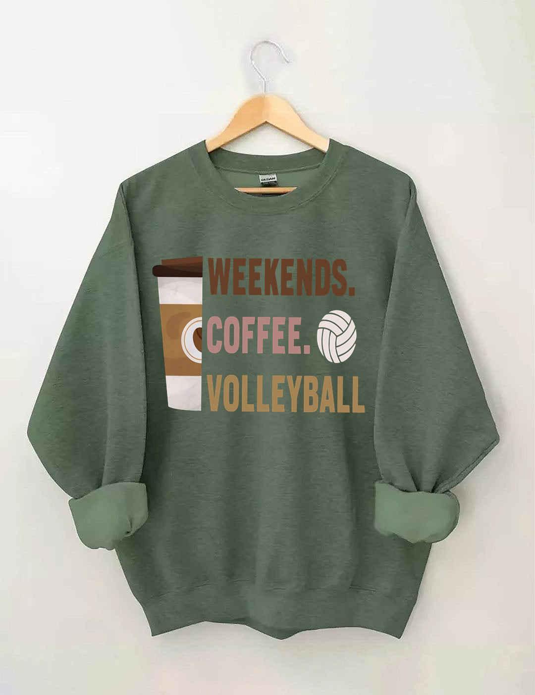 Weekend Coffee Volleyball Sweatshirt