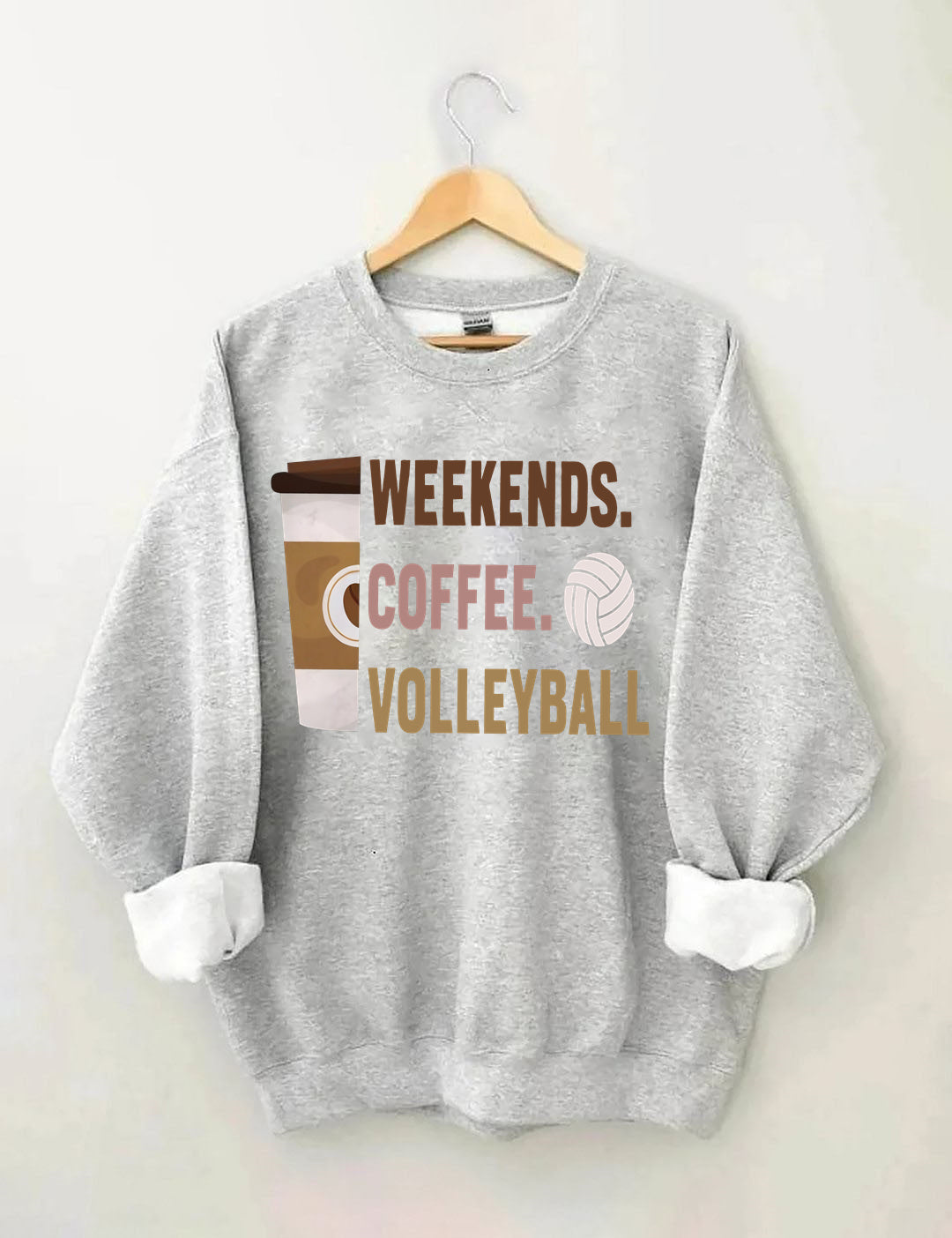 Weekend Coffee Volleyball Sweatshirt