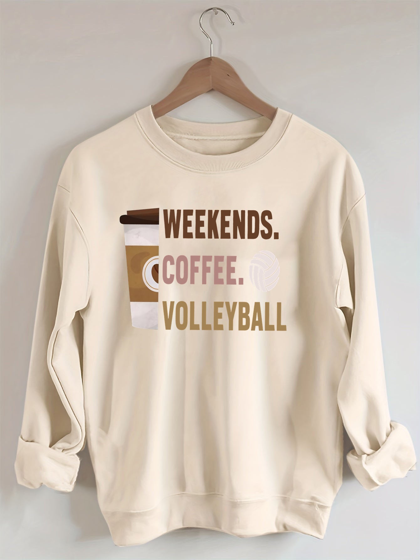 Weekend Coffee Volleyball Sweatshirt