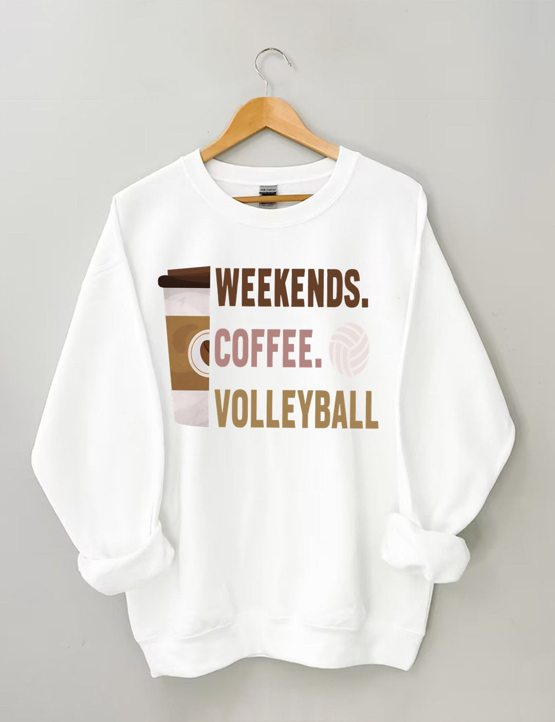 Weekend Coffee Volleyball Sweatshirt