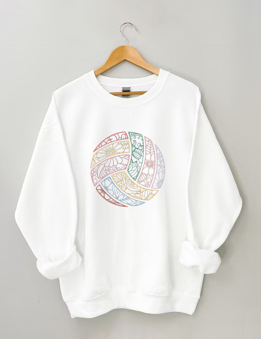 Floral Volleyball Sweatshirt