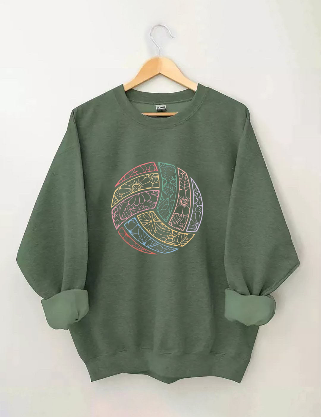 Floral Volleyball Sweatshirt