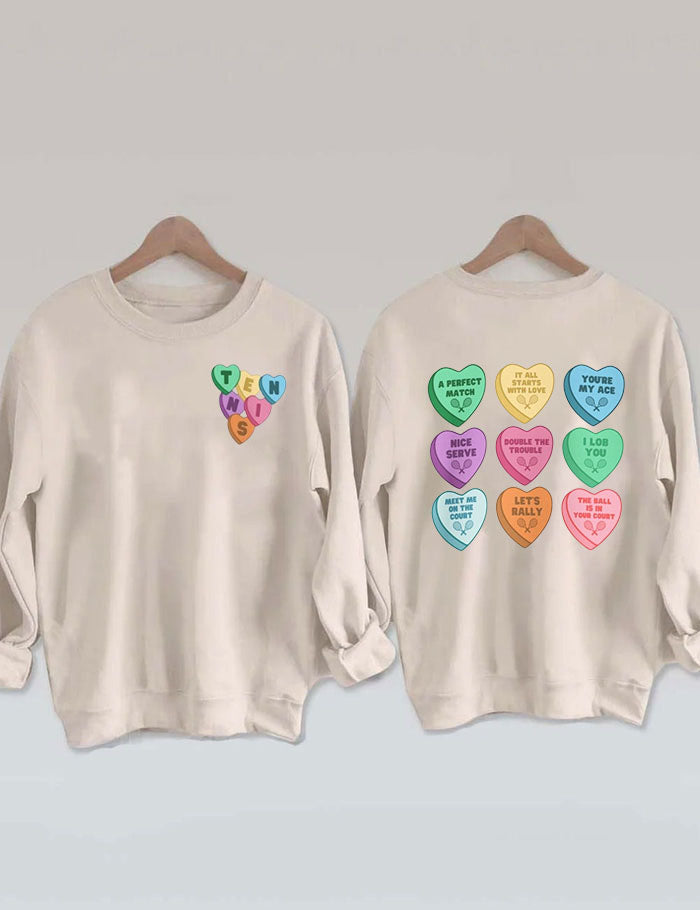 Valentine's Tennis Sweatshirt