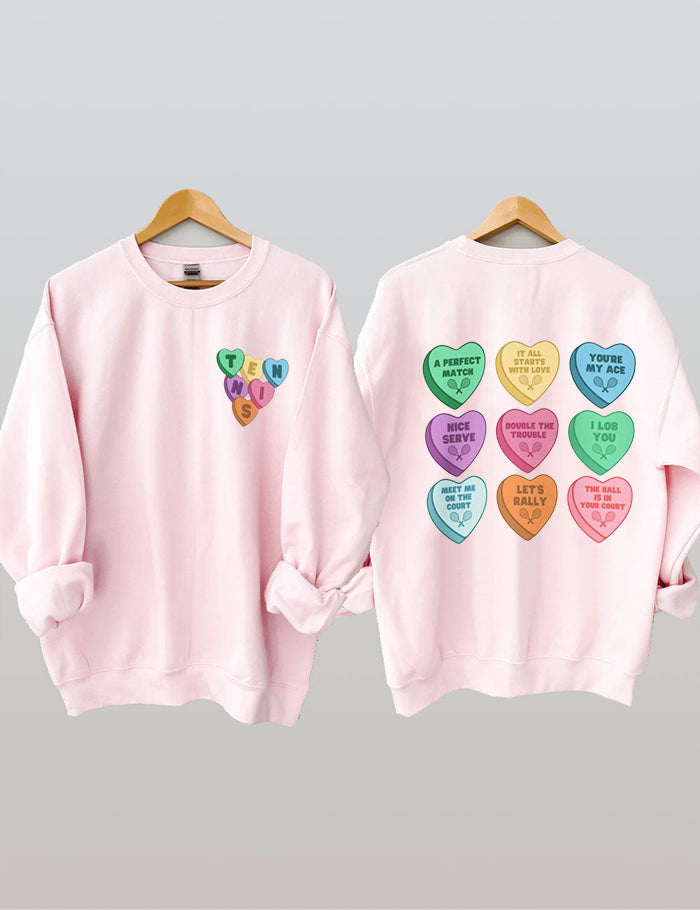 Valentine's Tennis Sweatshirt
