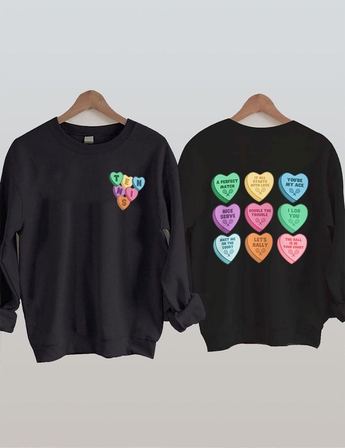 Valentine's Tennis Sweatshirt