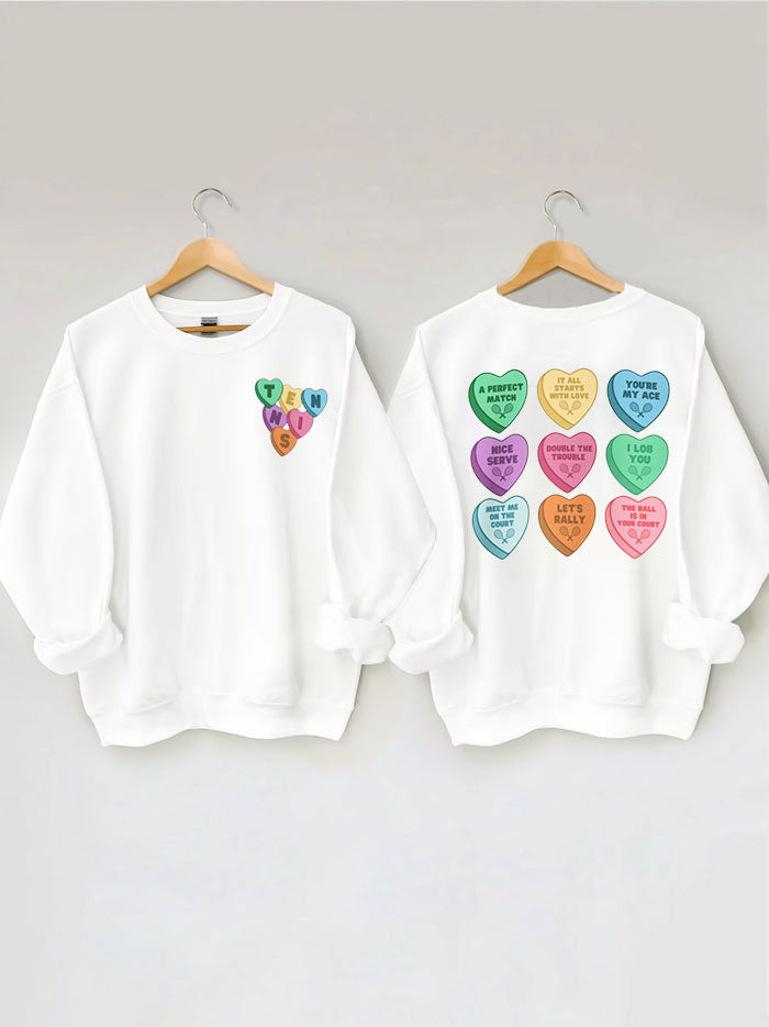 Valentine's Tennis Sweatshirt