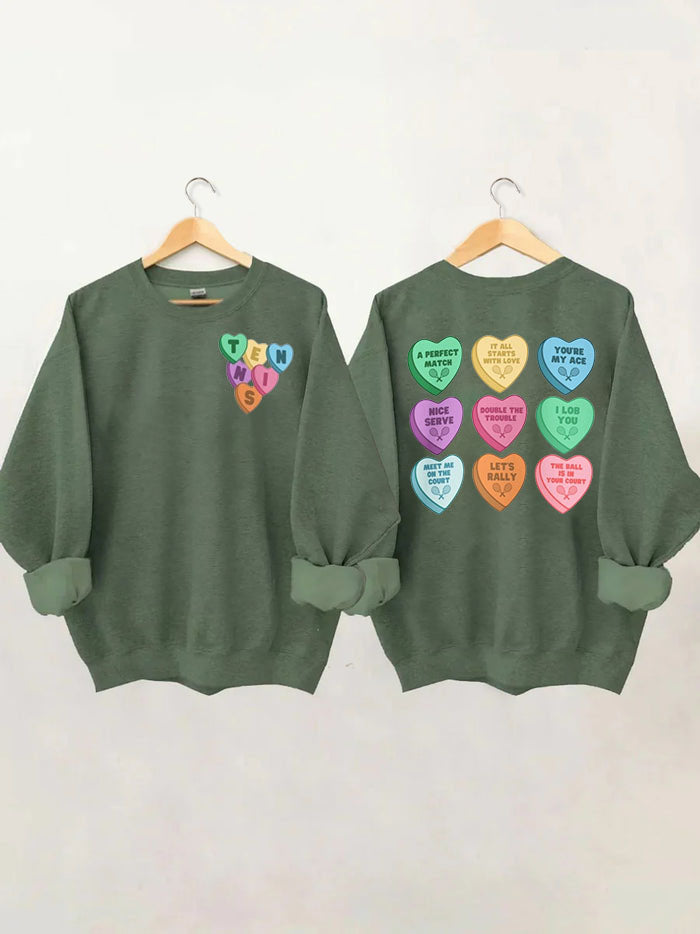 Valentine's Tennis Sweatshirt