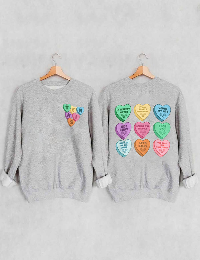 Valentine's Tennis Sweatshirt