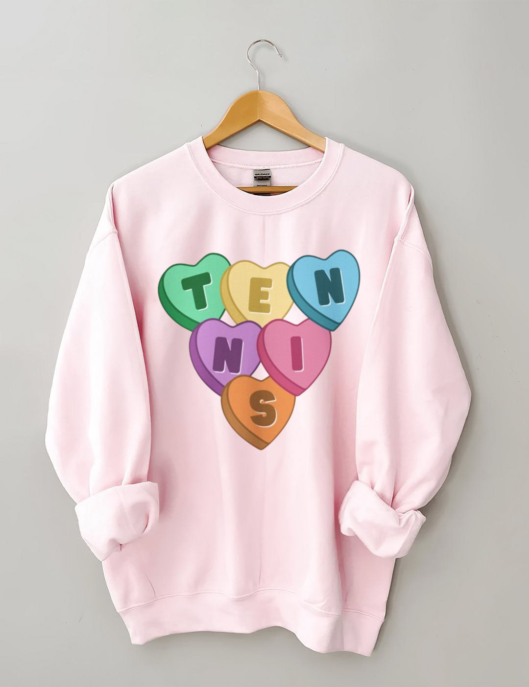 Tennis Candy Hearts Sweatshirt