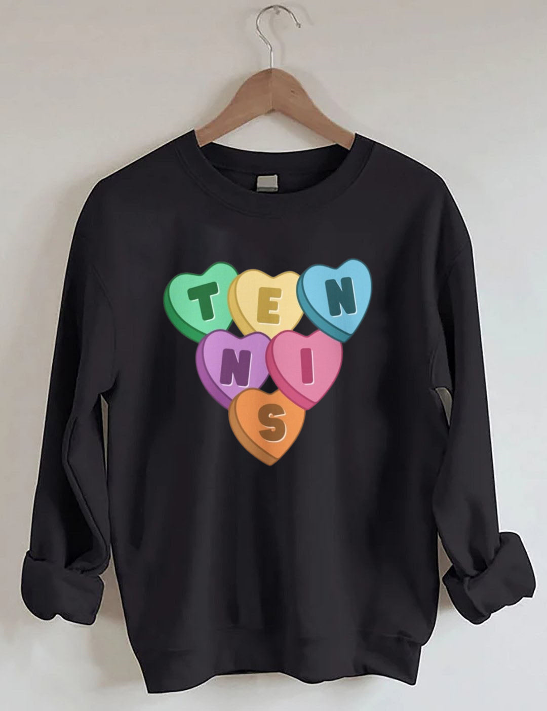 Tennis Candy Hearts Sweatshirt