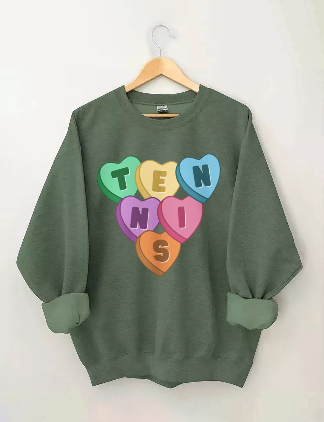 Tennis Candy Hearts Sweatshirt
