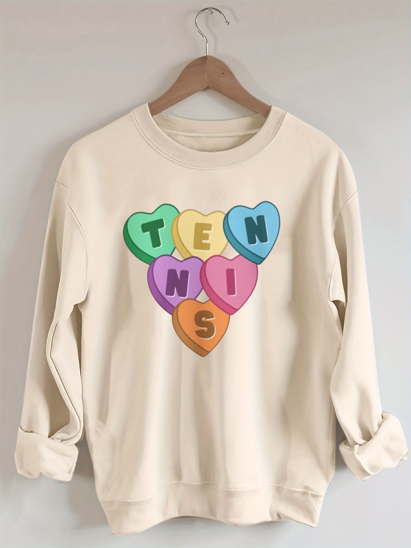 Tennis Candy Hearts Sweatshirt