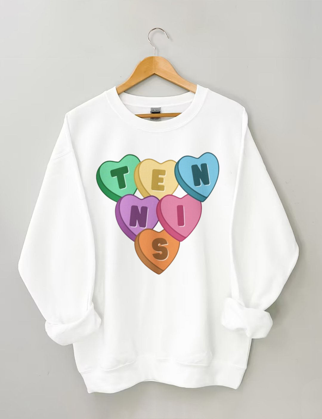 Tennis Candy Hearts Sweatshirt