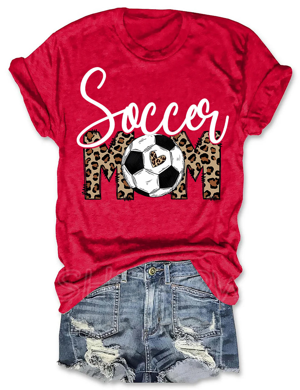 Leopard Soccer Mom T-shirt