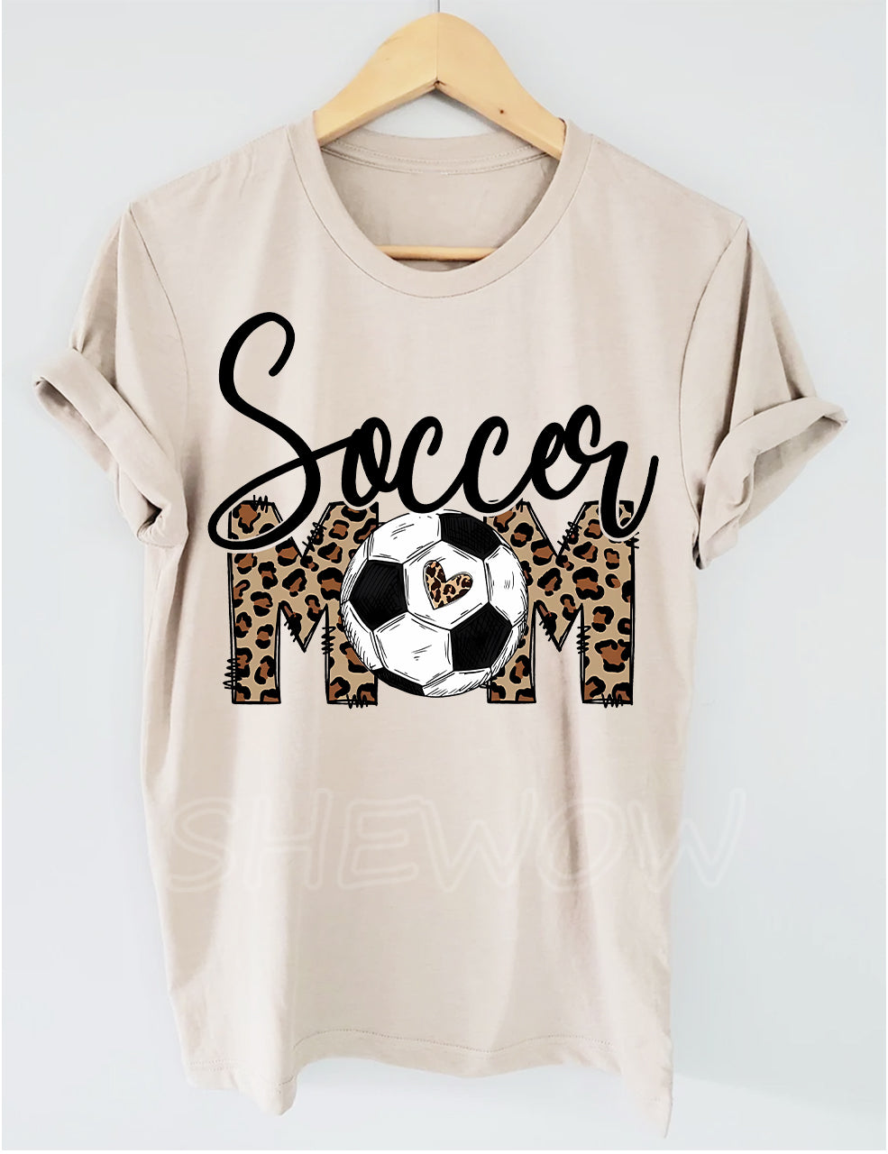 Leopard Soccer Mom T-shirt