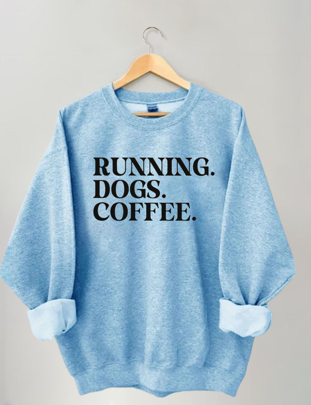 Running Dogs and Coffee Sweatshirt (You can customize this sweatshirt)
