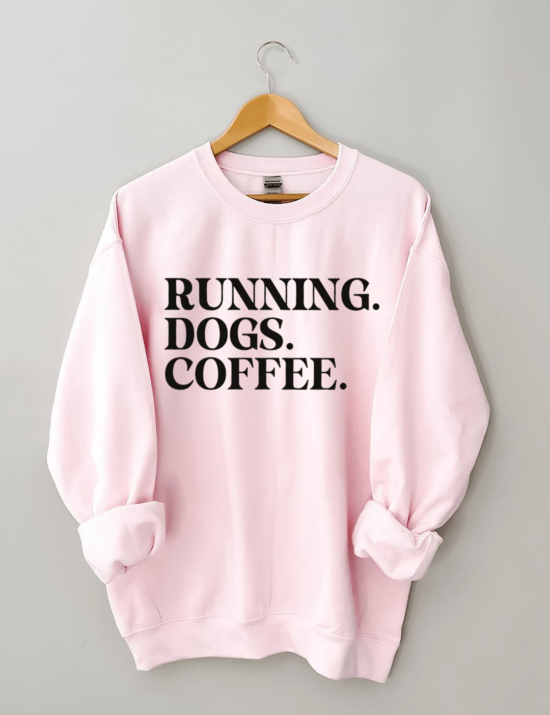 Running Dogs and Coffee Sweatshirt (You can customize this sweatshirt)