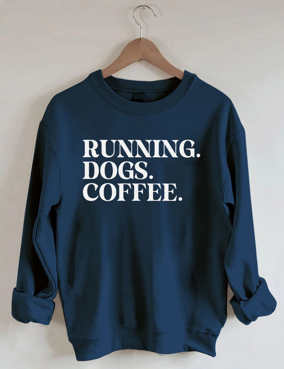 Running Dogs and Coffee Sweatshirt (You can customize this sweatshirt)
