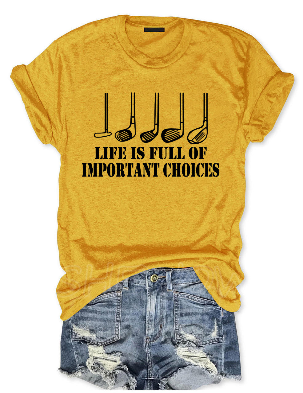 Golf Gift Life is Full of Important Choices T-shirt