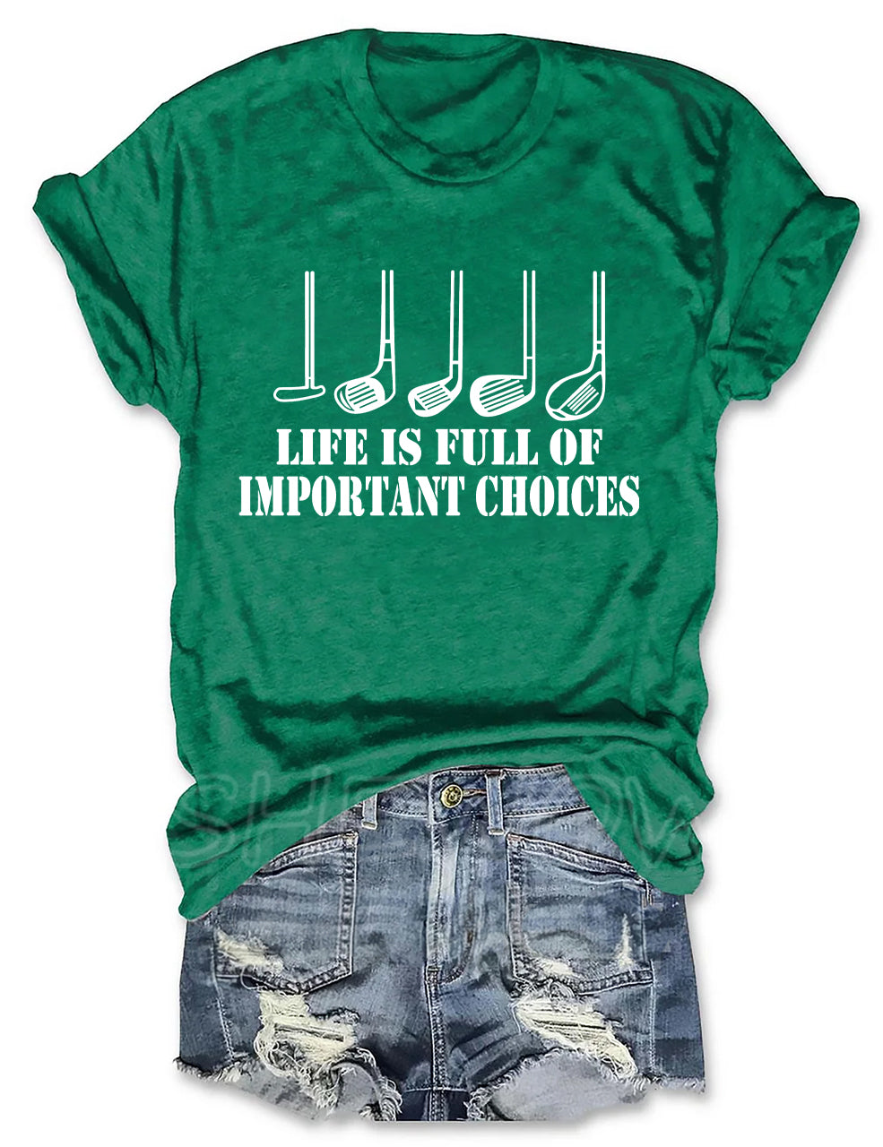 Golf Gift Life is Full of Important Choices T-shirt