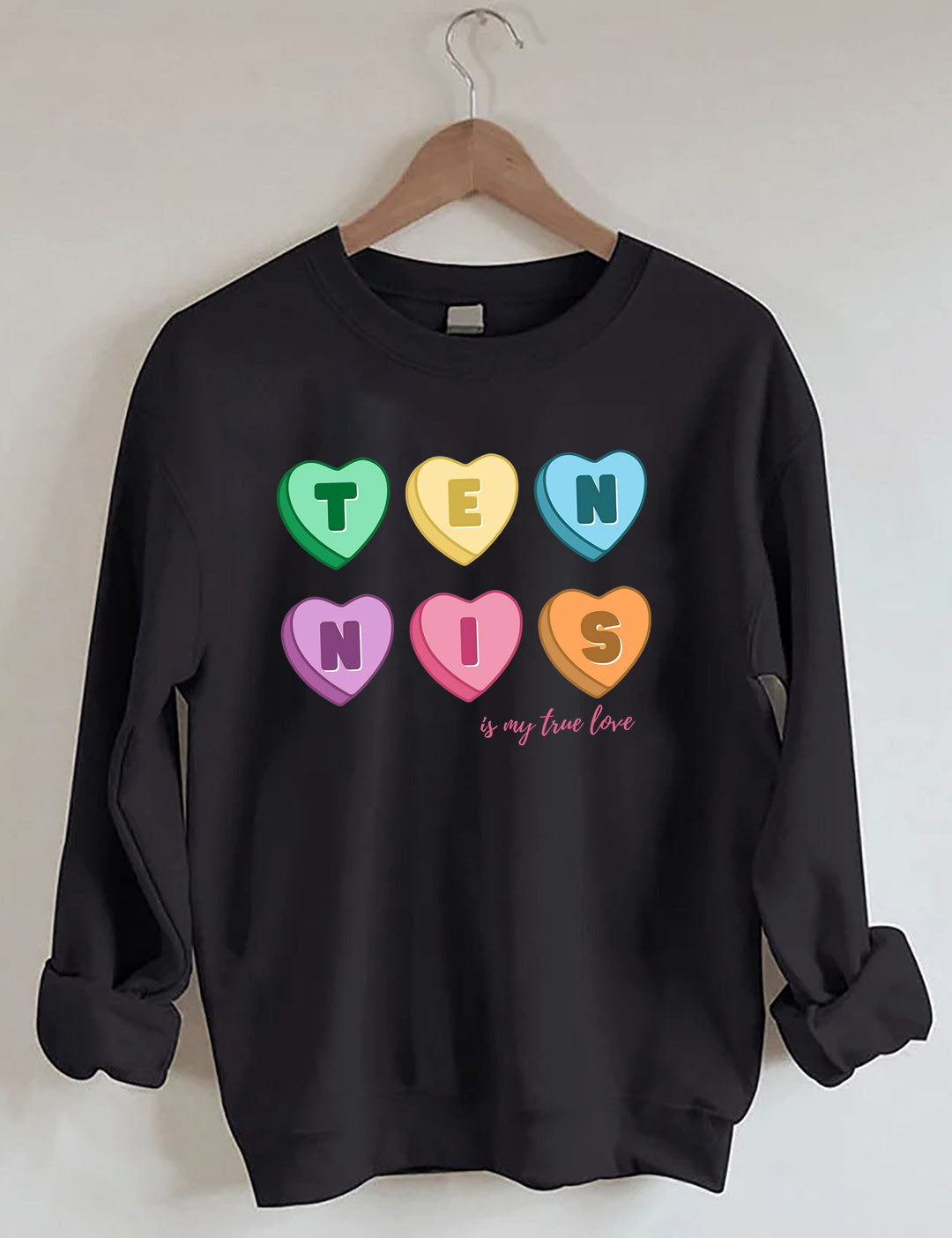 Tennis Candy Hearts Sweatshirt