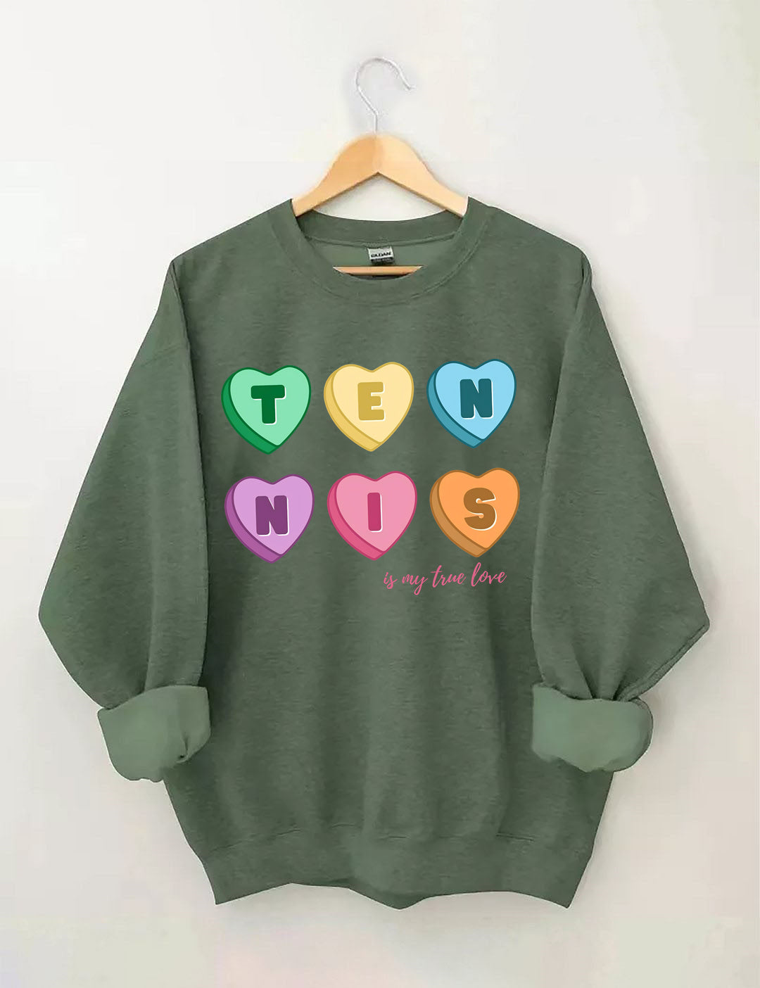 Tennis Candy Hearts Sweatshirt