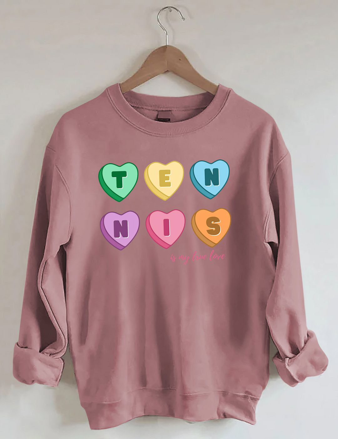 Tennis Candy Hearts Sweatshirt