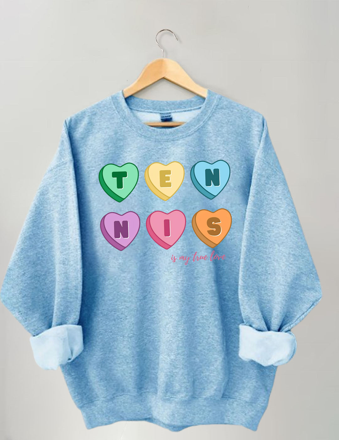 Tennis Candy Hearts Sweatshirt