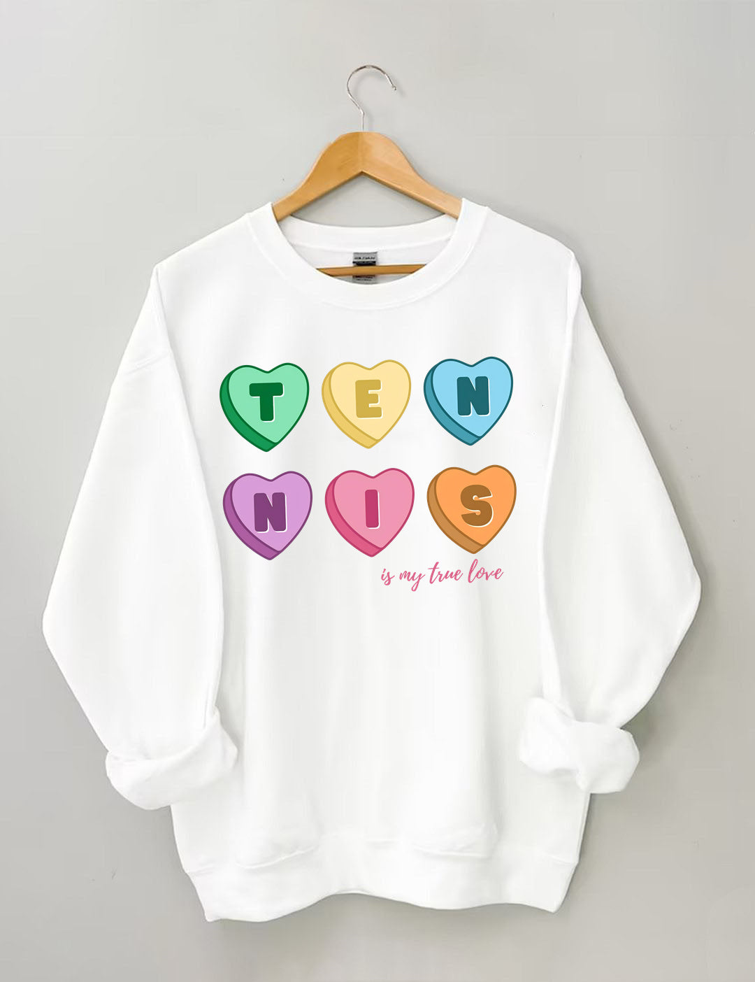 Tennis Candy Hearts Sweatshirt