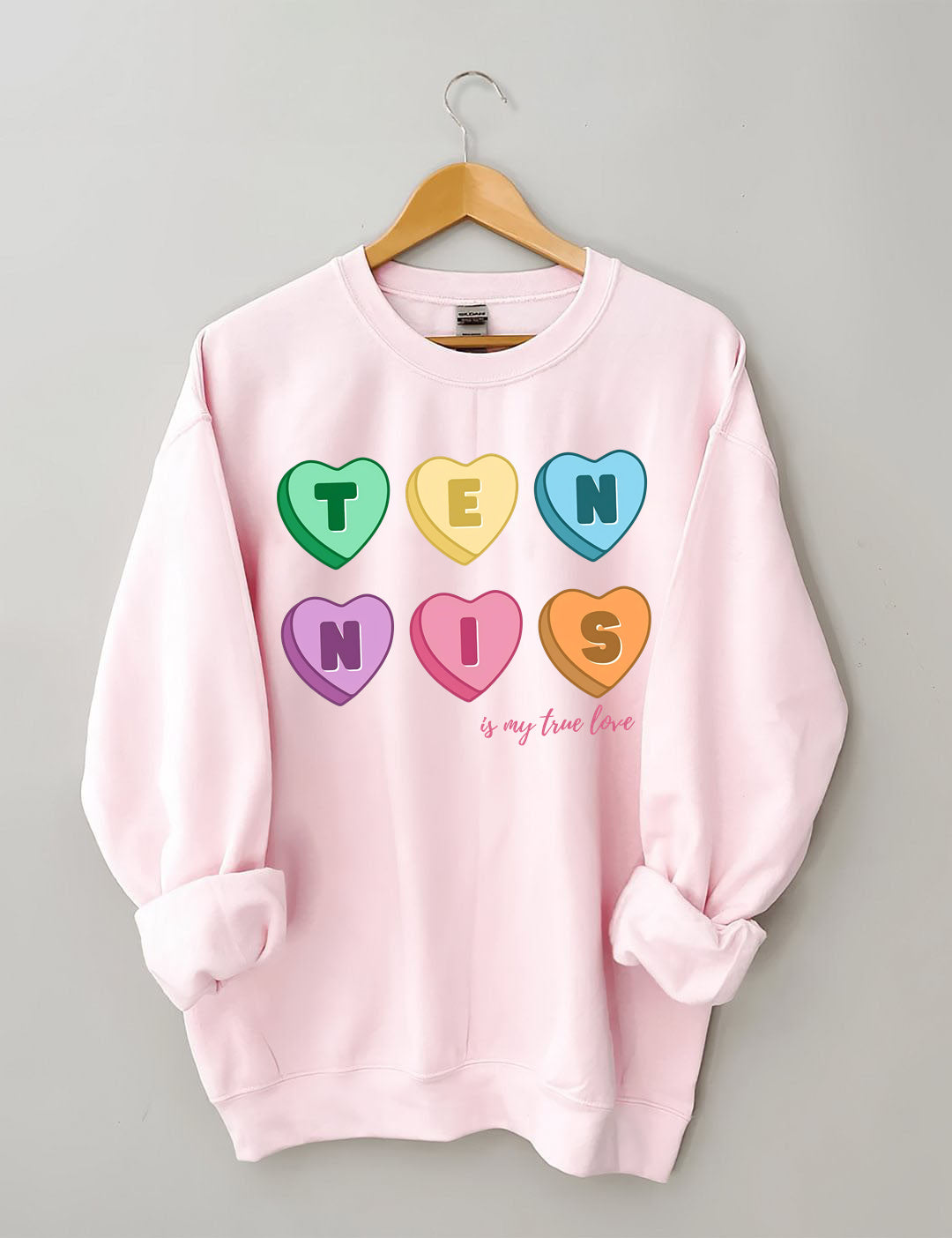 Tennis Candy Hearts Sweatshirt